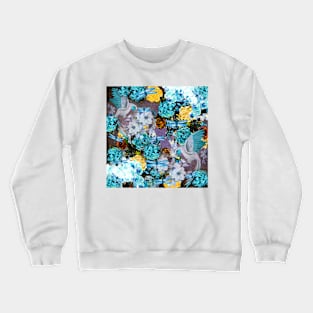 PARROTS DRAGONFLIES HYDRANGEAS AND ROSES AND ORCHIDS AND MAGNOLIAS Crewneck Sweatshirt